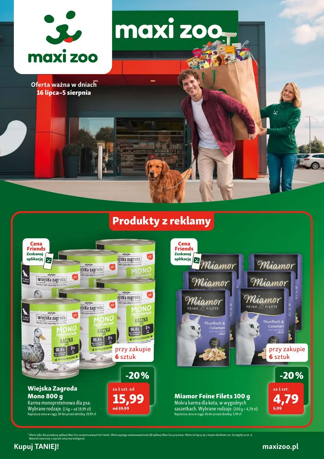 Maxi Zoo Gazetka 16.07.2026 - 05.08.2026
