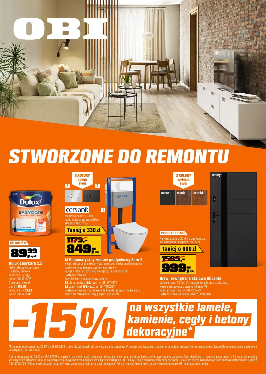 Obi Gazetka 29.07.2026 - 18.08.2026