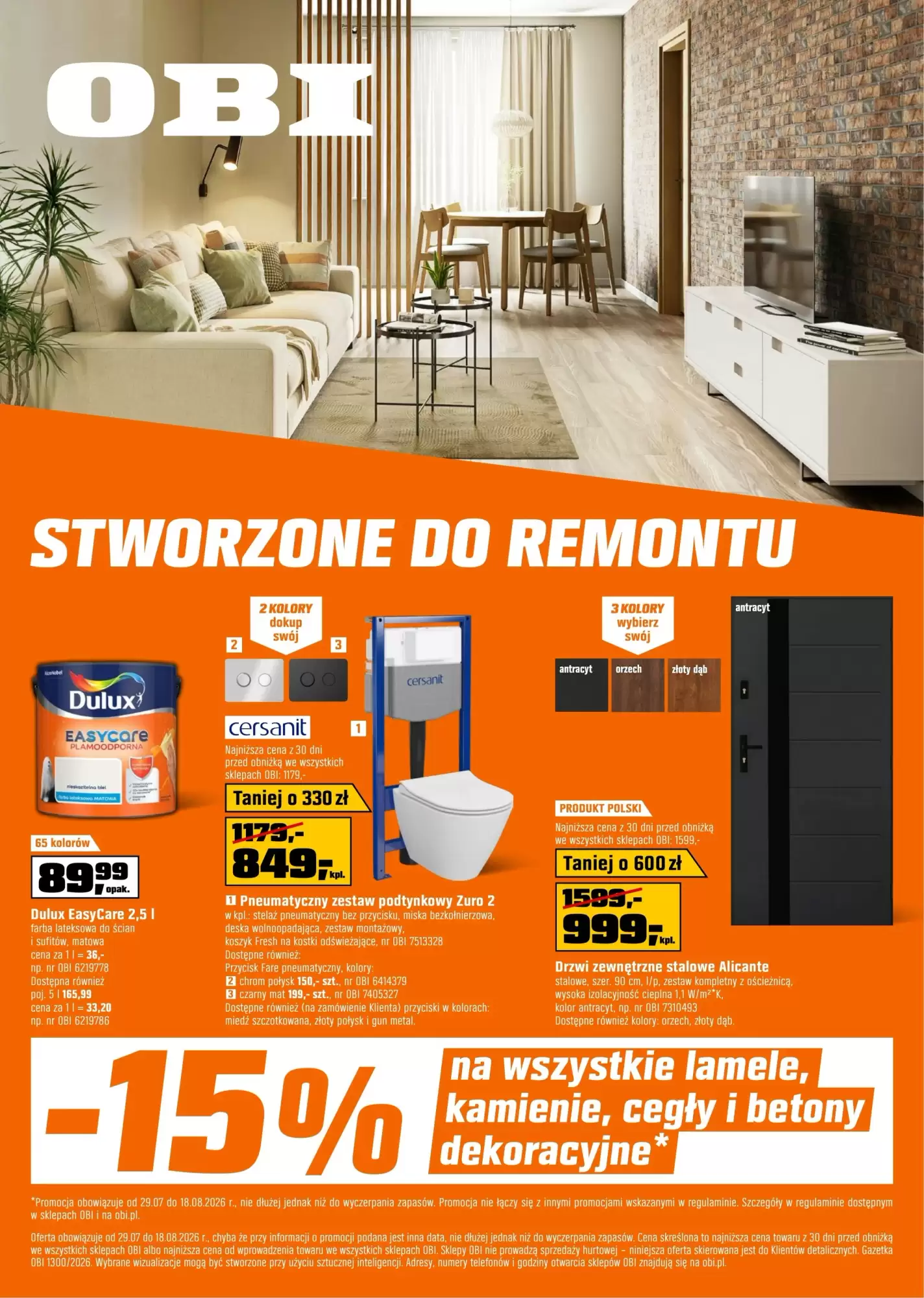 Obi Gazetka 29.07.2026 - 18.08.2026
