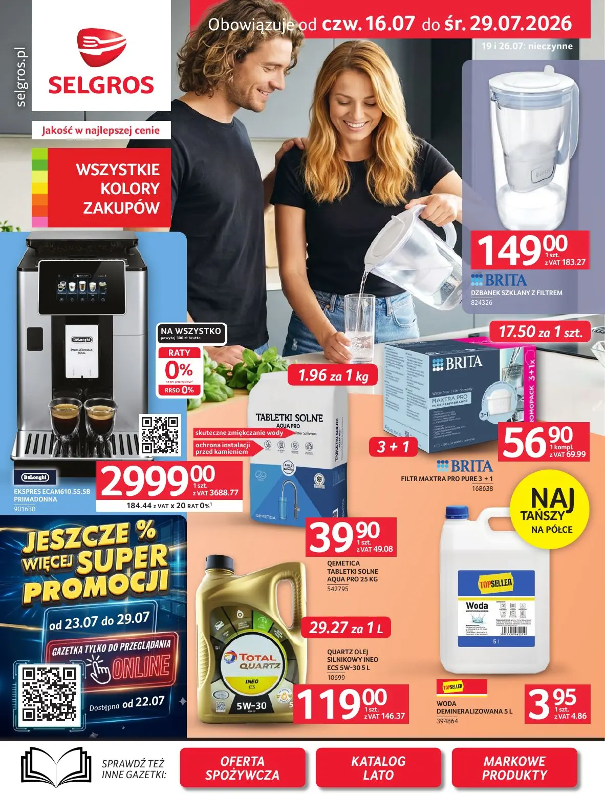Selgros Gazetka 16.07.2026 - 29.07.2026