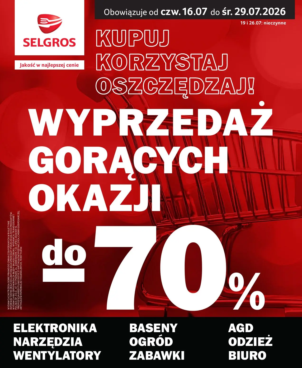 Selgros Gazetka 16.07.2026 - 29.07.2026