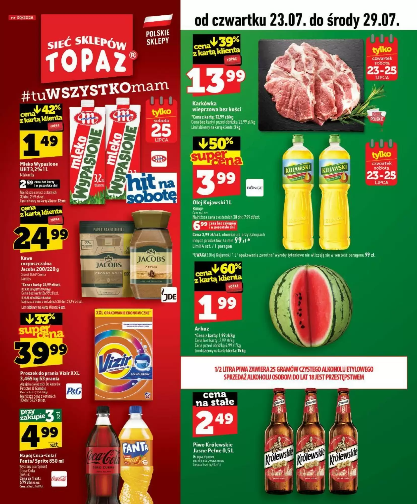Topaz Gazetka 23.07.2026 - 29.07.2026