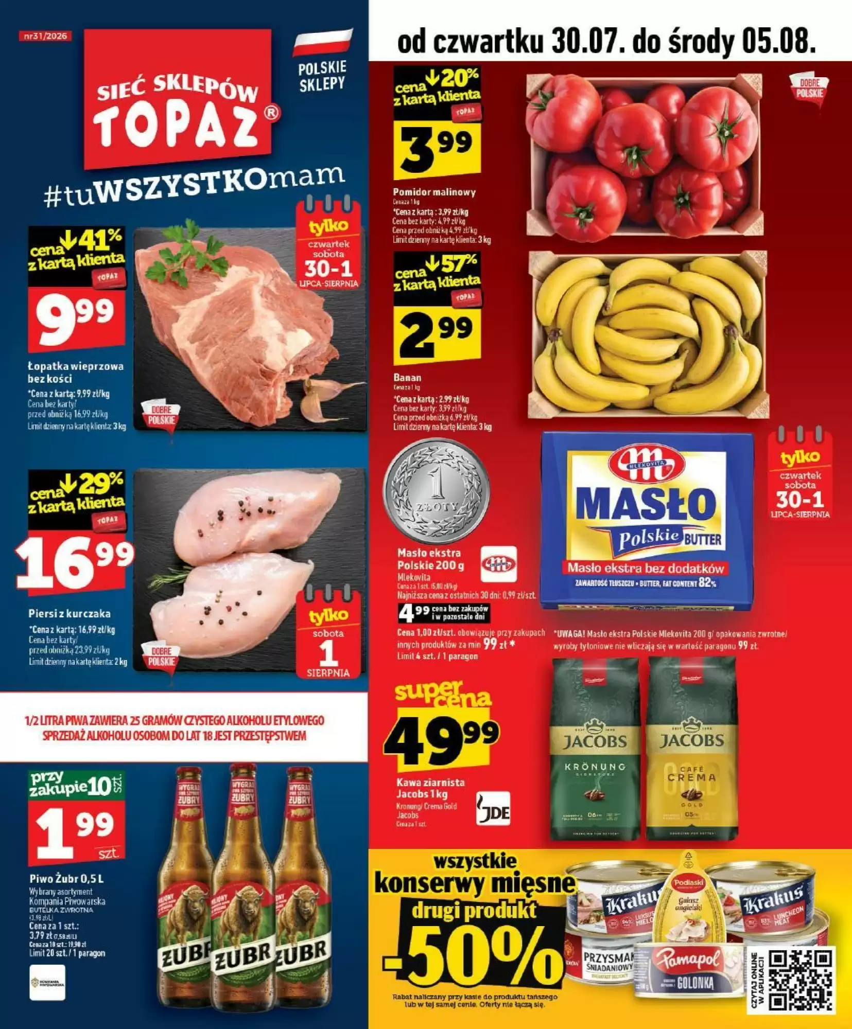 Topaz Gazetka 30.07.2026 - 05.08.2026
