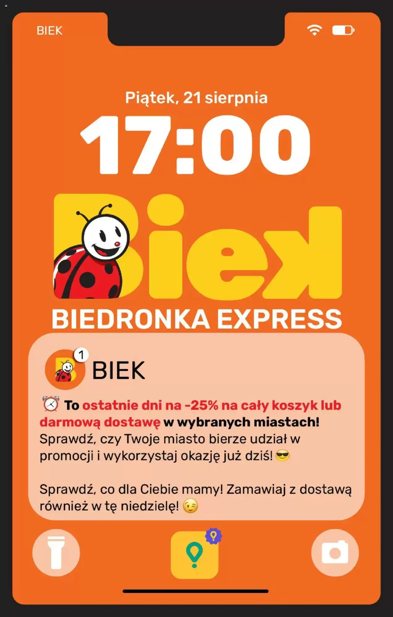 Biedronka Gazetka 21.08.2026 - 23.08.2026