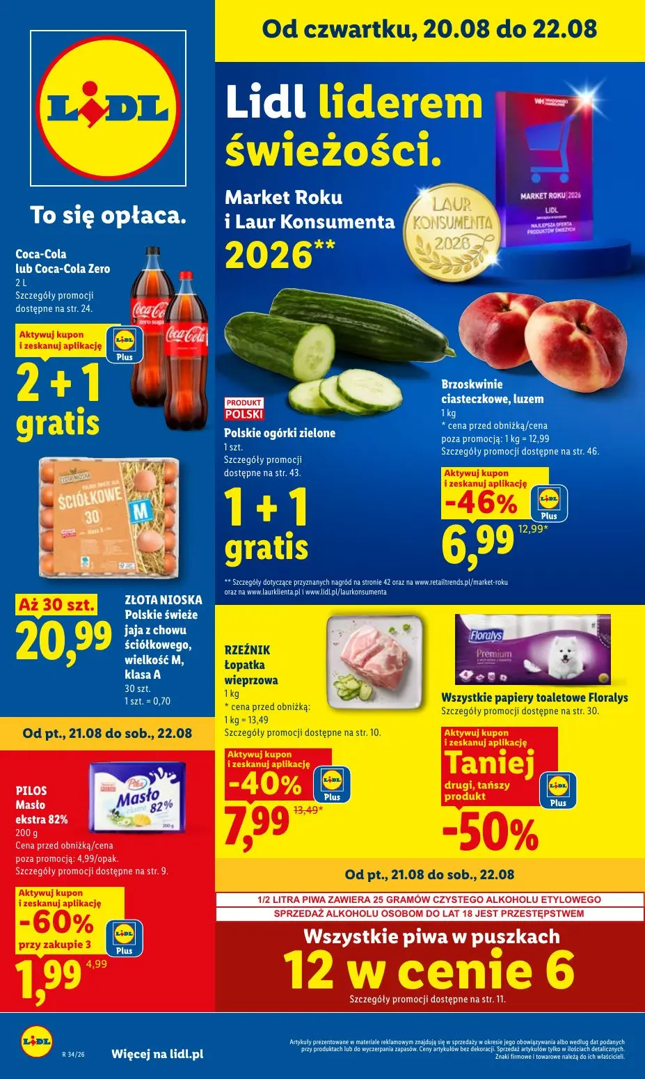 LIDL Gazetka 20.08.2026 - 22.08.2026