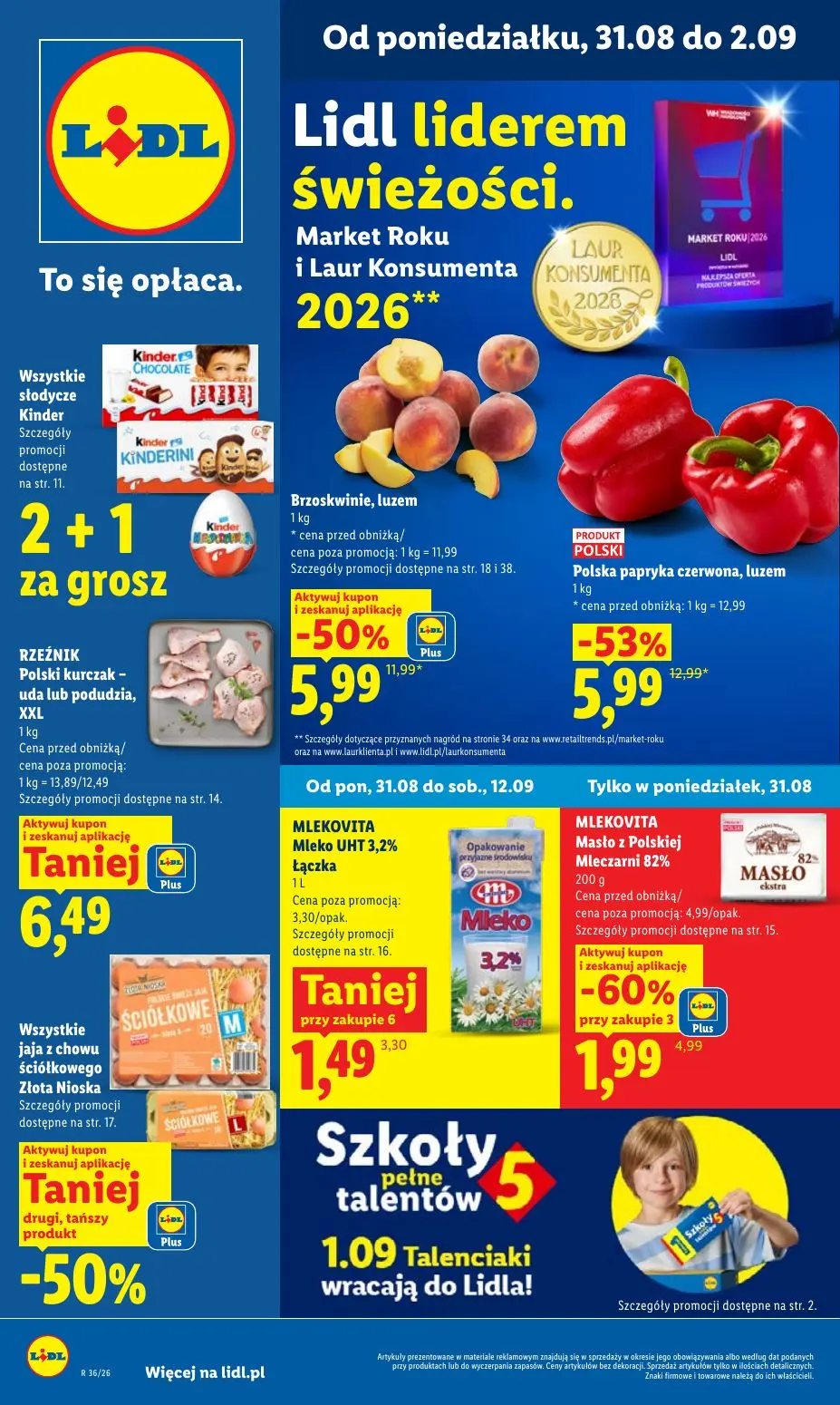 LIDL Gazetka 31.08.2026 - 02.09.2026
