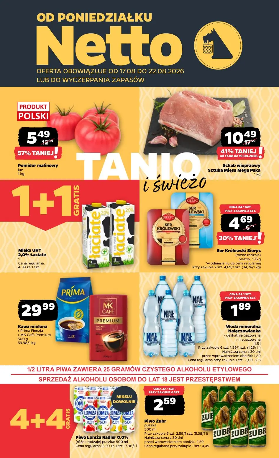 NETTO Gazetka 17.08.2026 - 22.08.2026