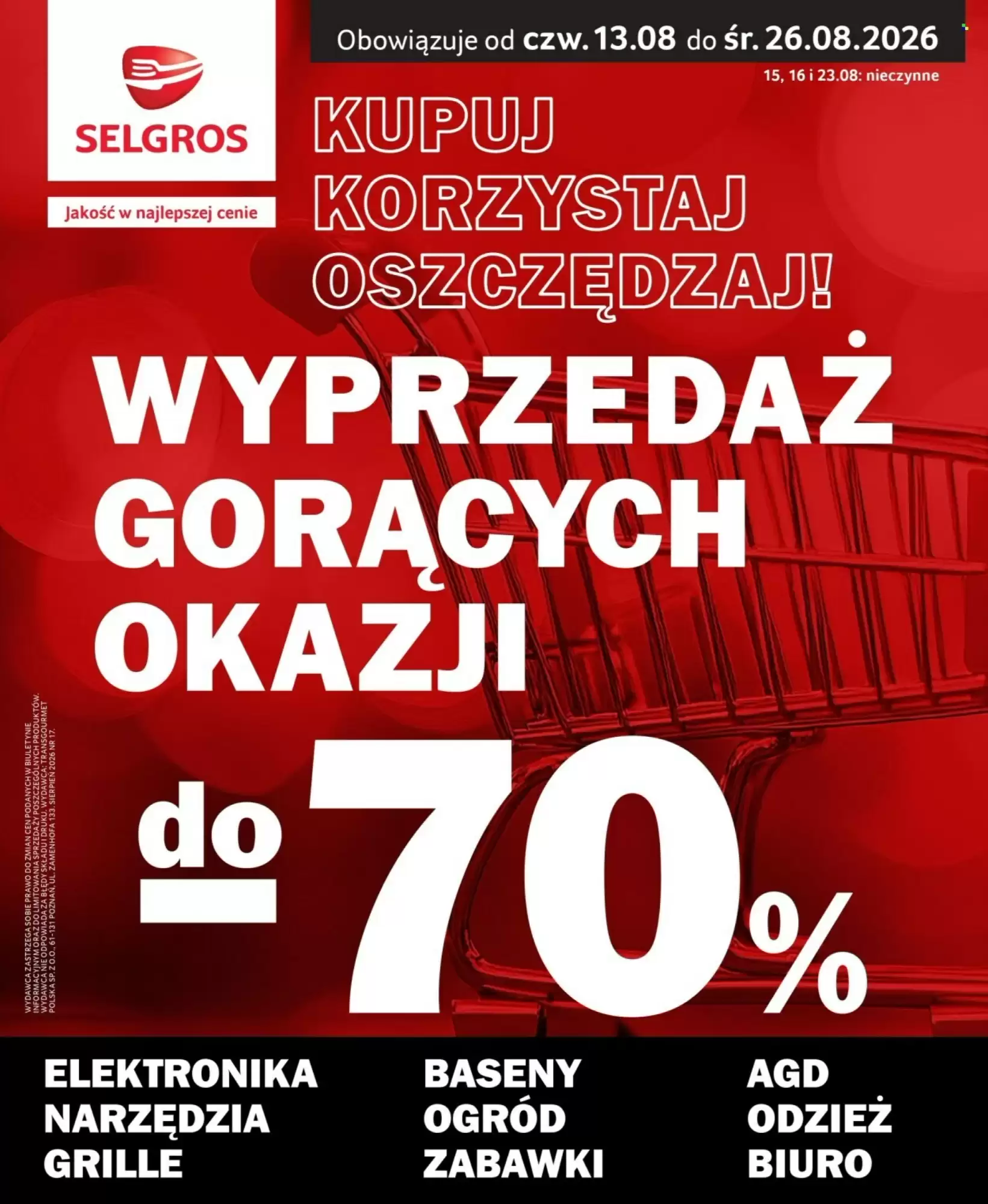 Selgros Gazetka 13.08.2026 - 26.08.2026