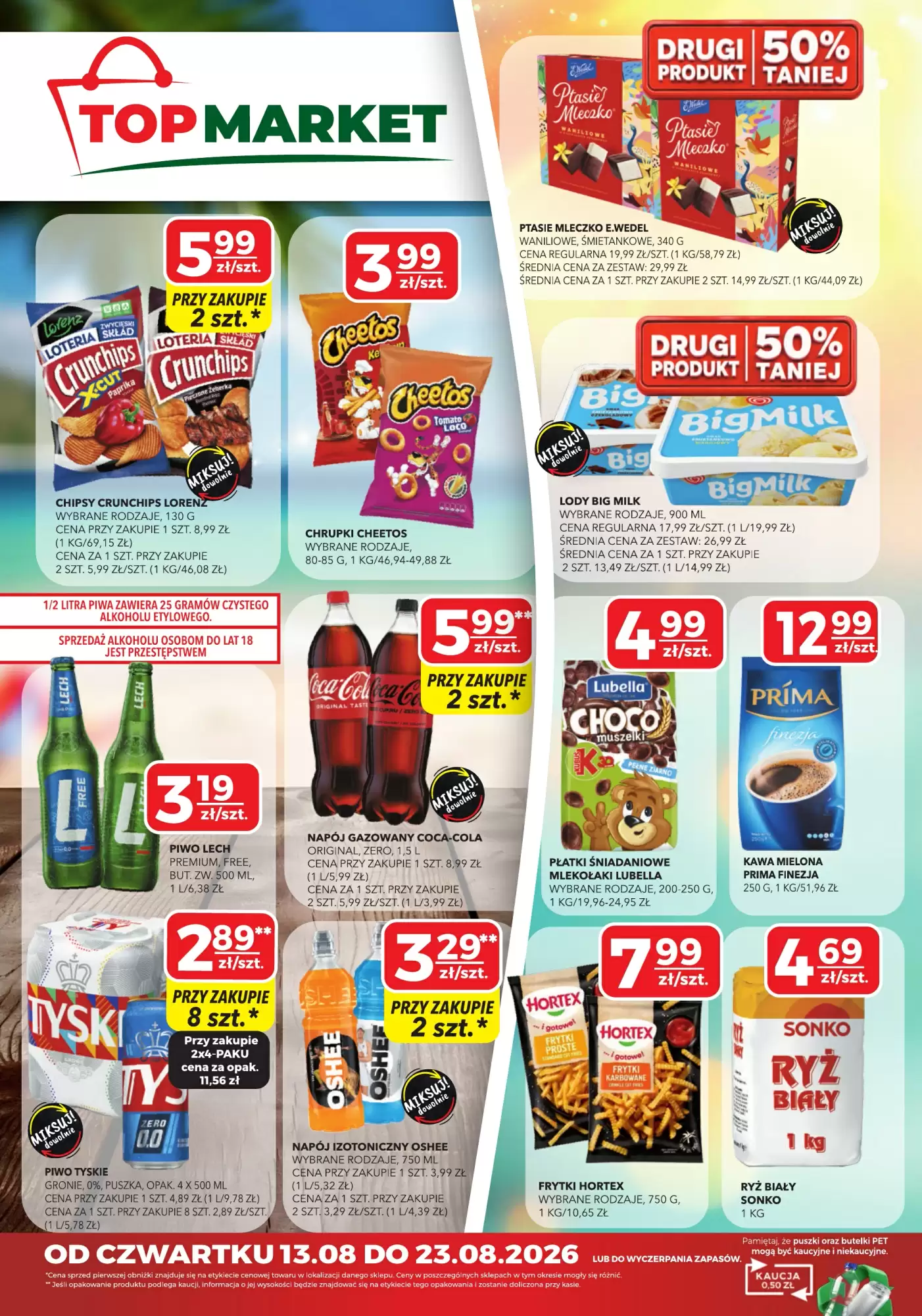 Top Market Gazetka 13.08.2026 - 23.08.2026