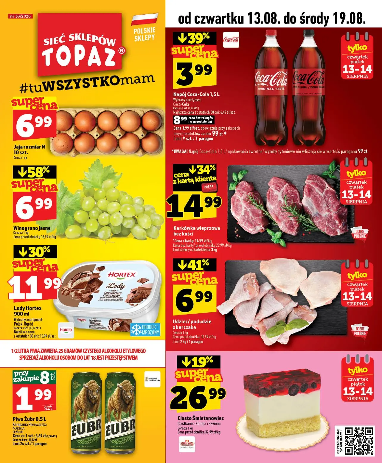 Topaz Gazetka 13.08.2026 - 19.08.2026