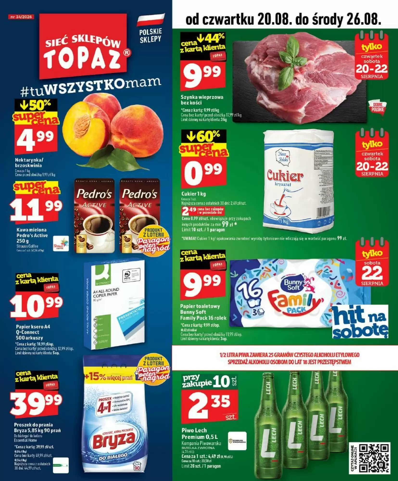 Topaz Gazetka 20.08.2026 - 26.08.2026