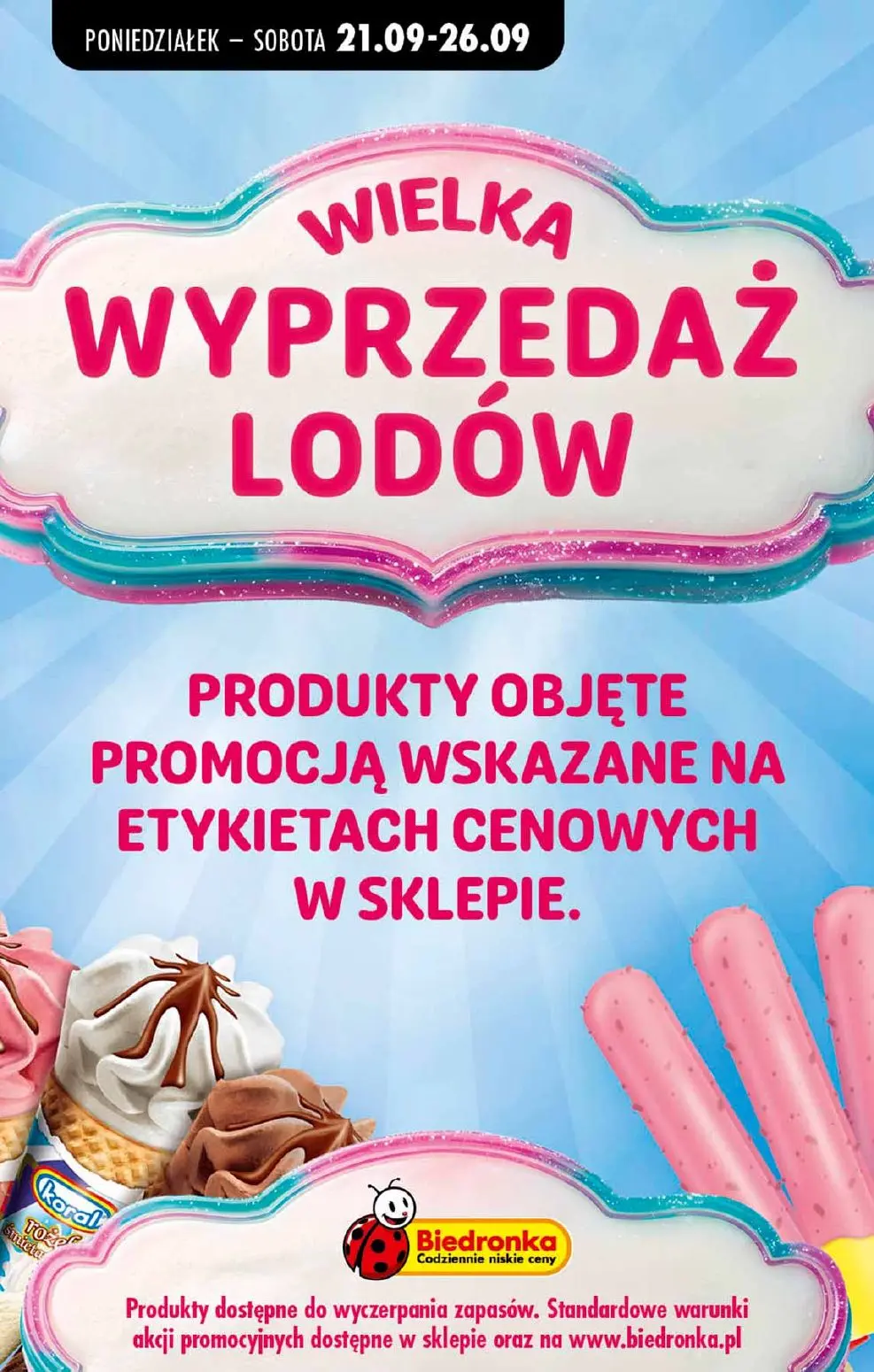 Biedronka Gazetka 21.09.2026 - 26.09.2026