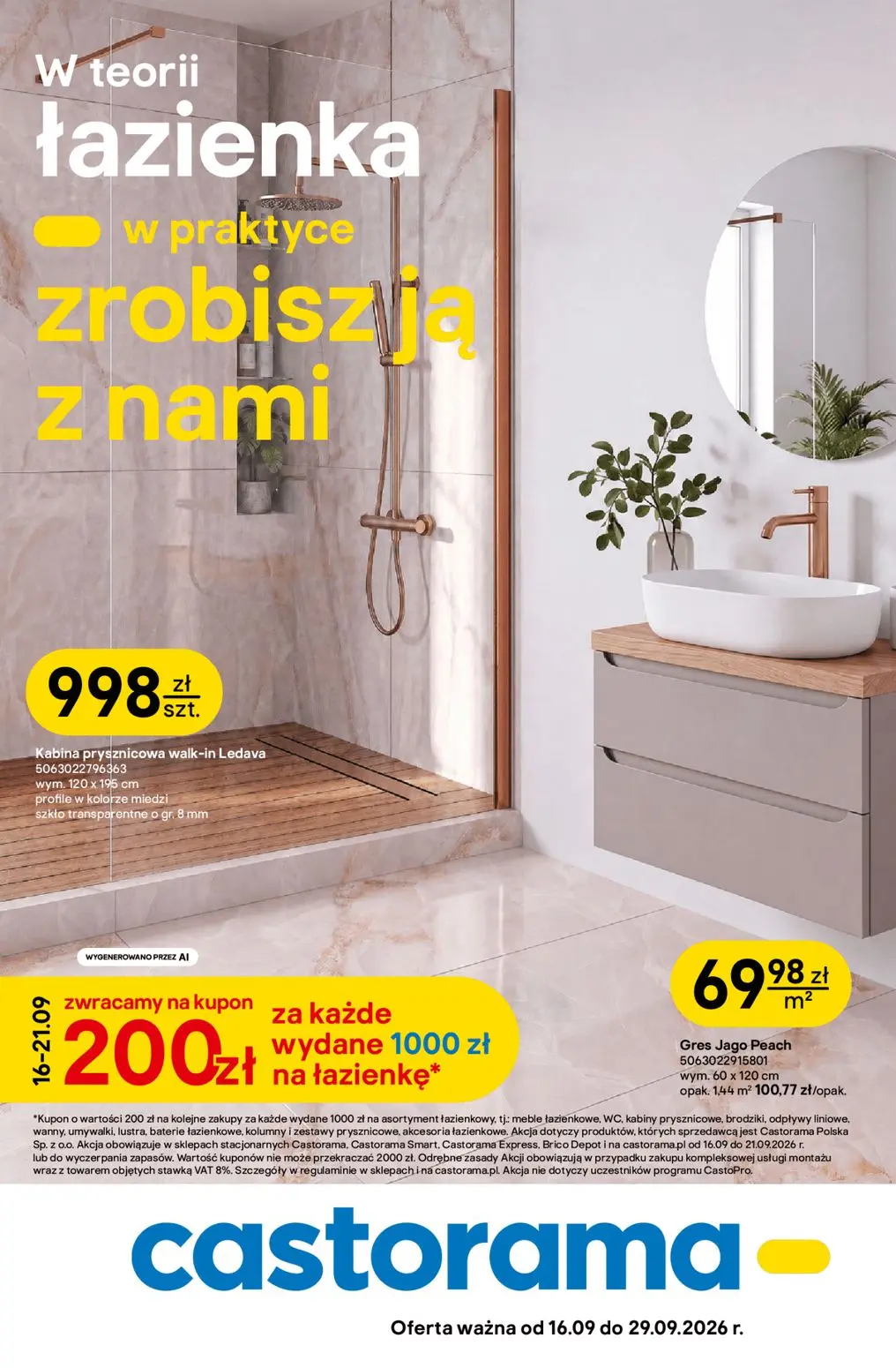 Castorama Gazetka 16.09.2026 - 21.09.2026