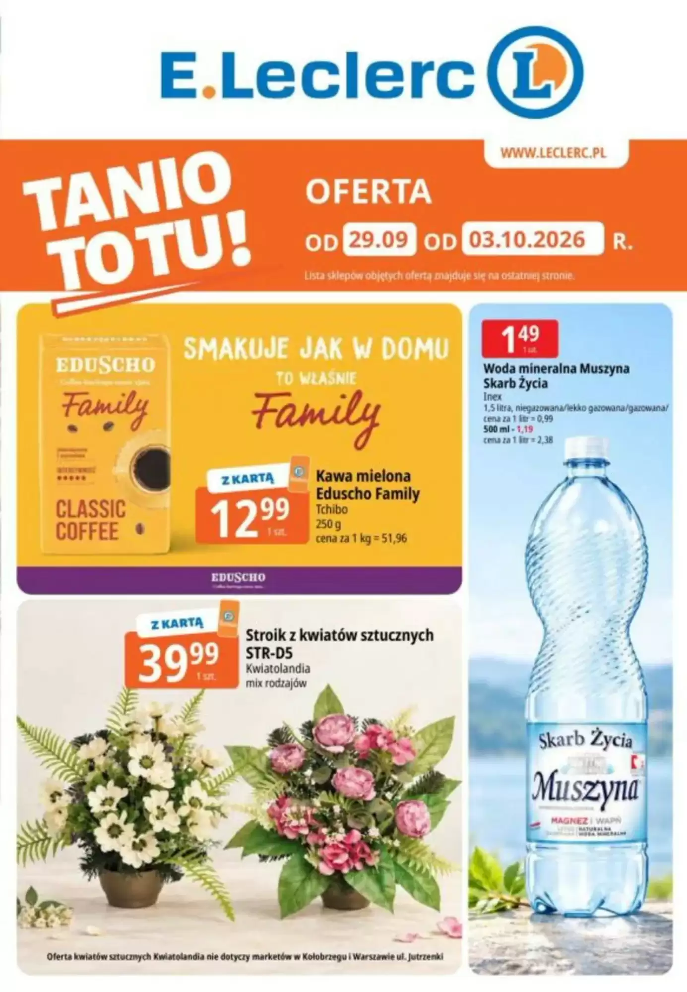 E.Leclerc Gazetka 29.09.2026 - 03.10.2026