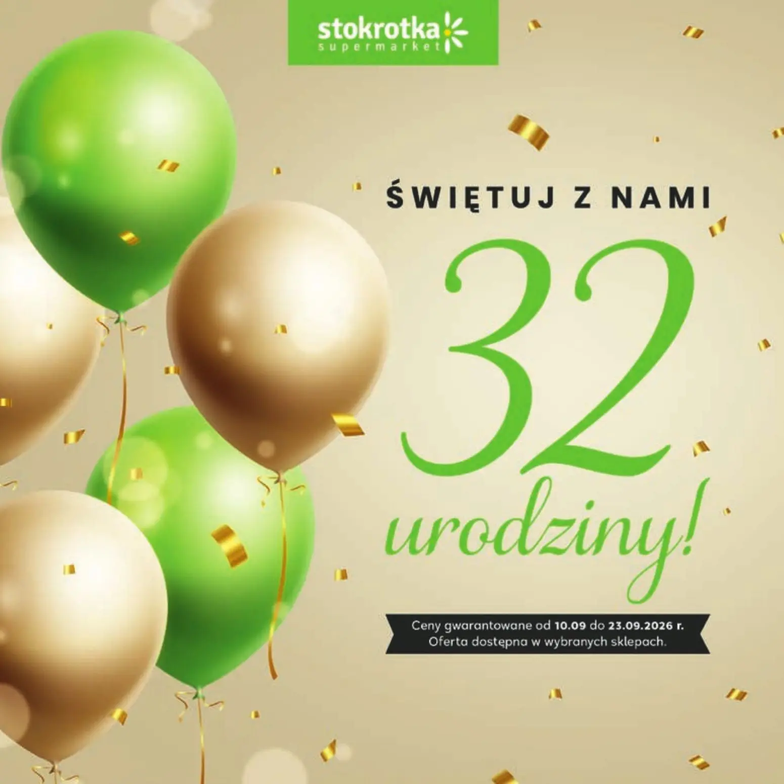 Stokrotka Supermarket Gazetka 10.09.2026 - 23.09.2026