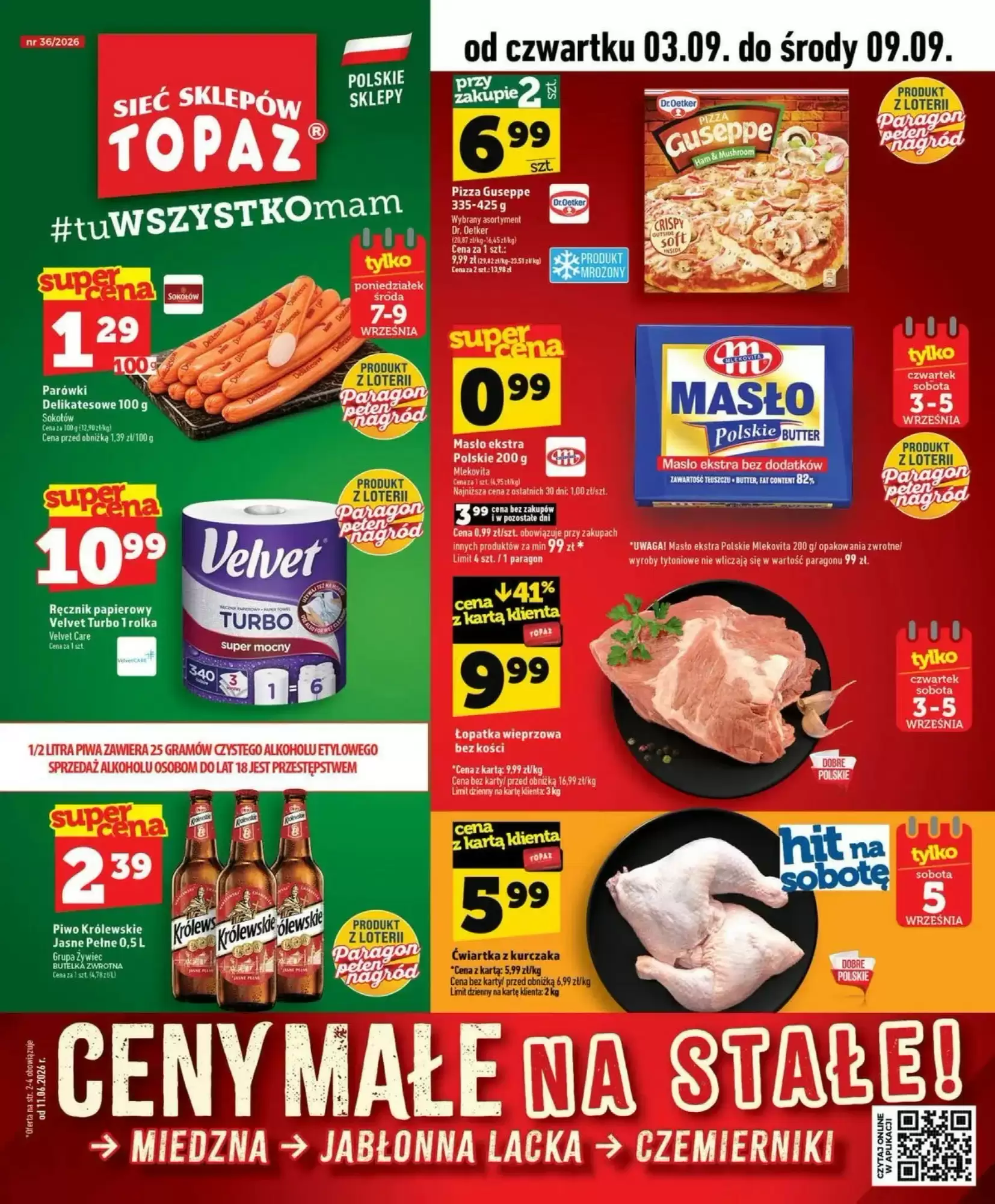Topaz Gazetka 03.09.2026 - 09.09.2026