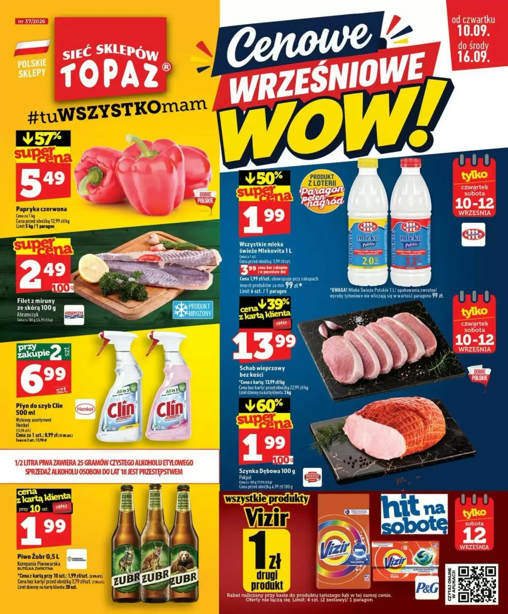 Topaz Gazetka 10.09.2026 - 16.09.2026