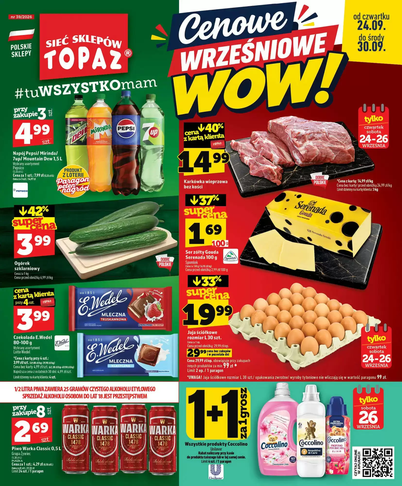 Topaz Gazetka 24.09.2026 - 30.09.2026