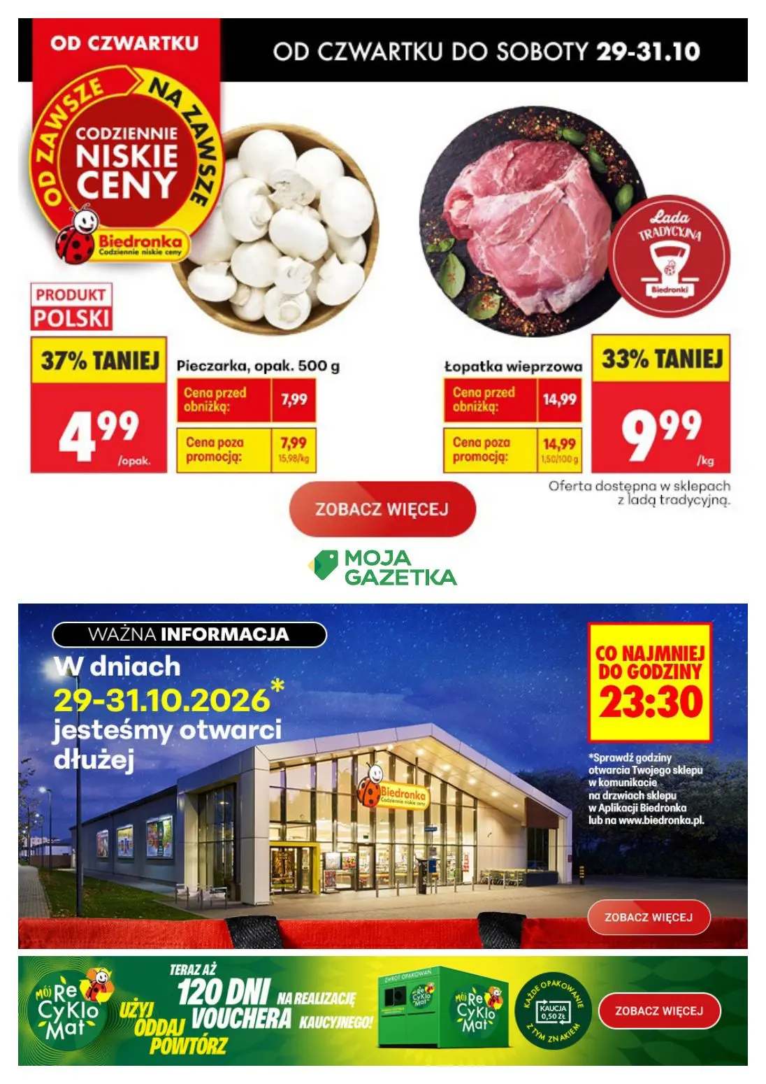 Biedronka Gazetka 29.10.2026 - 31.10.2026