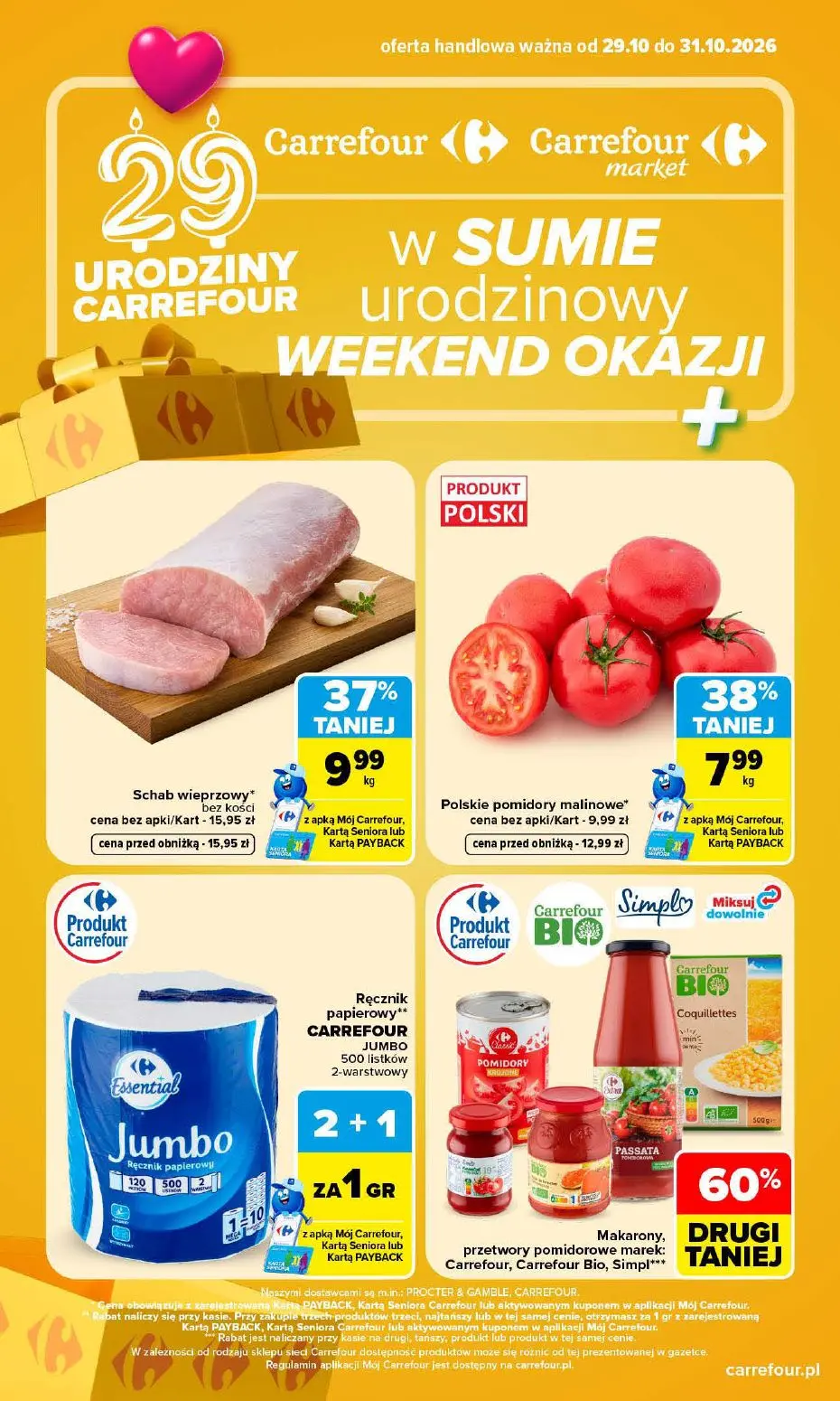 Carrefour Gazetka 29.10.2026 - 31.10.2026