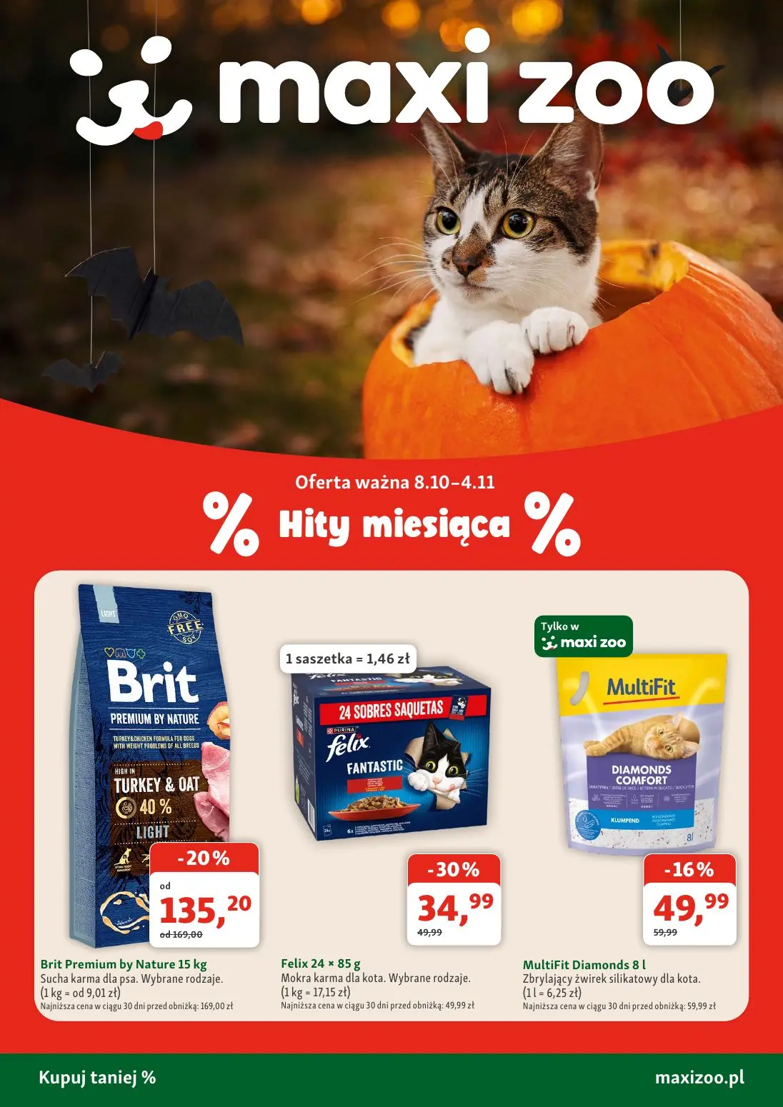 Maxi Zoo Gazetka 08.10.2026 - 04.11.2026