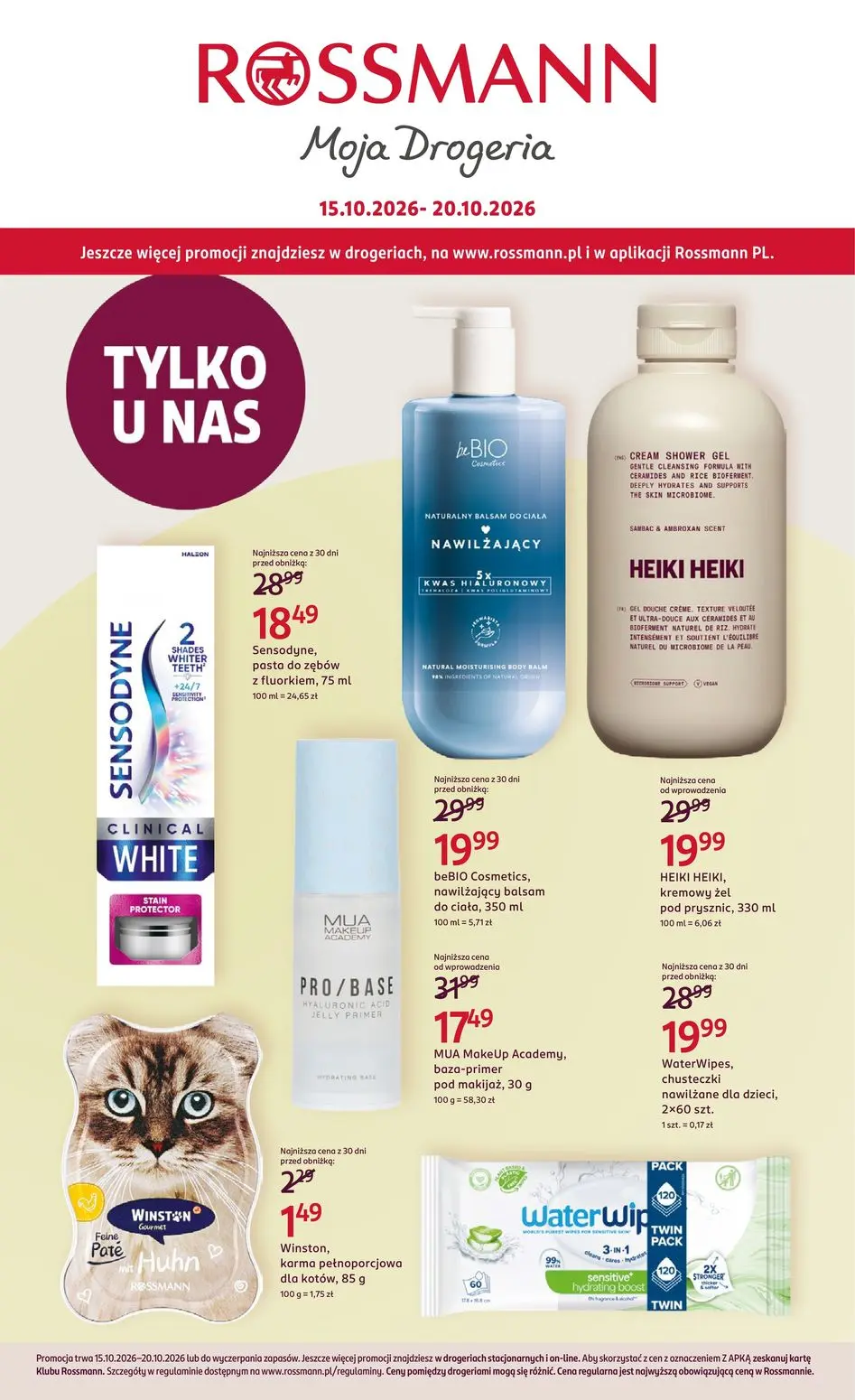 ROSSMANN Gazetka 15.10.2026 - 20.10.2026