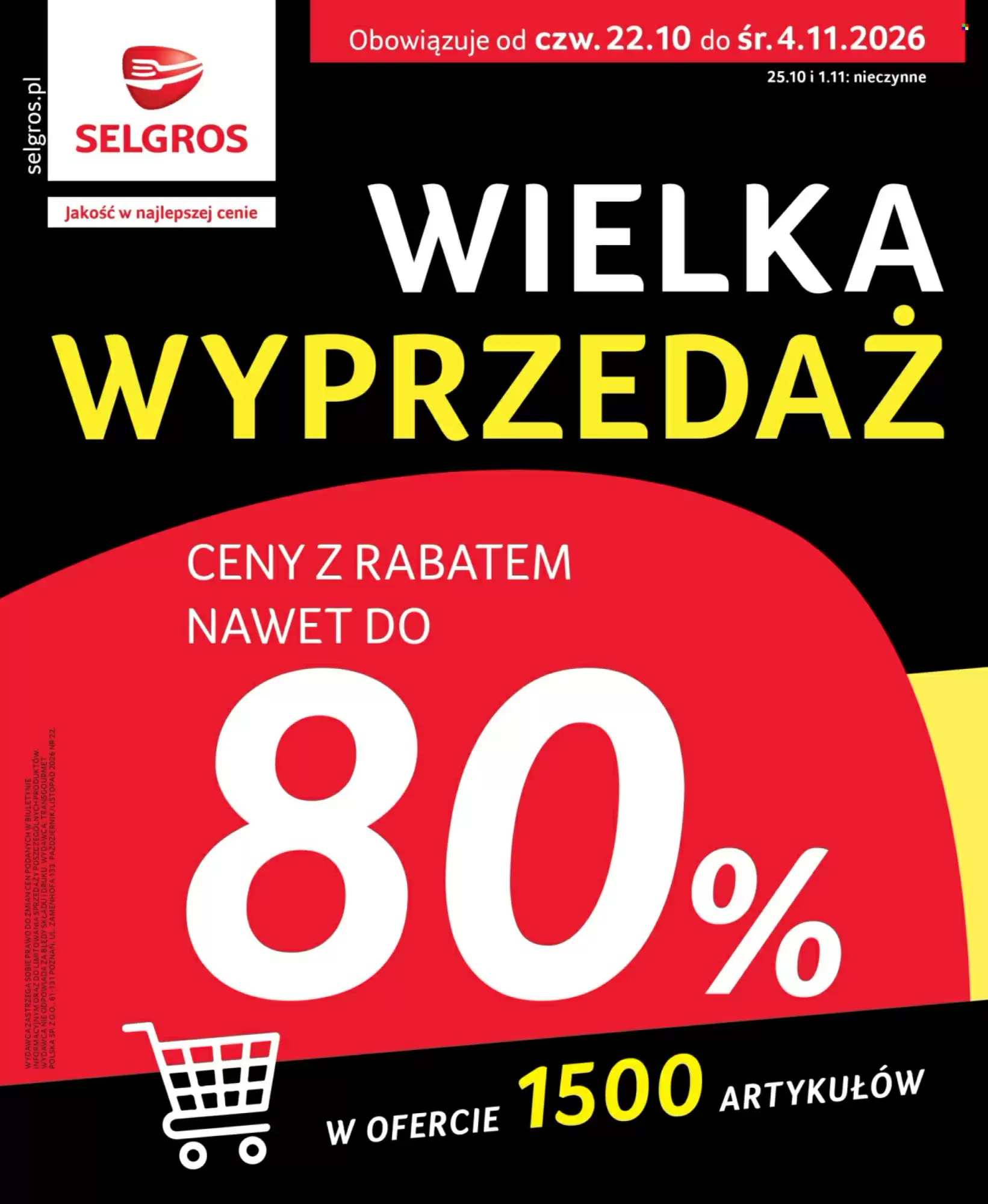 Selgros Gazetka 22.10.2026 - 04.11.2026