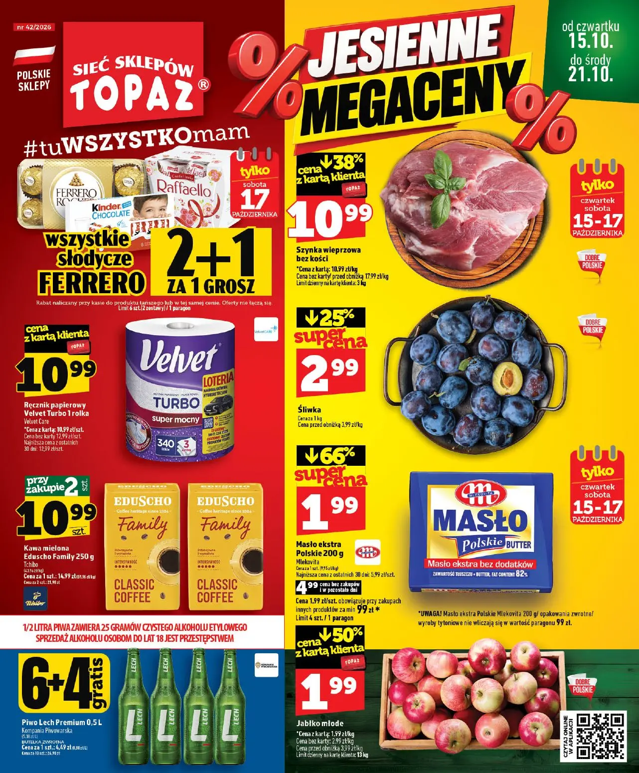 Topaz Gazetka 15.10.2026 - 21.10.2026